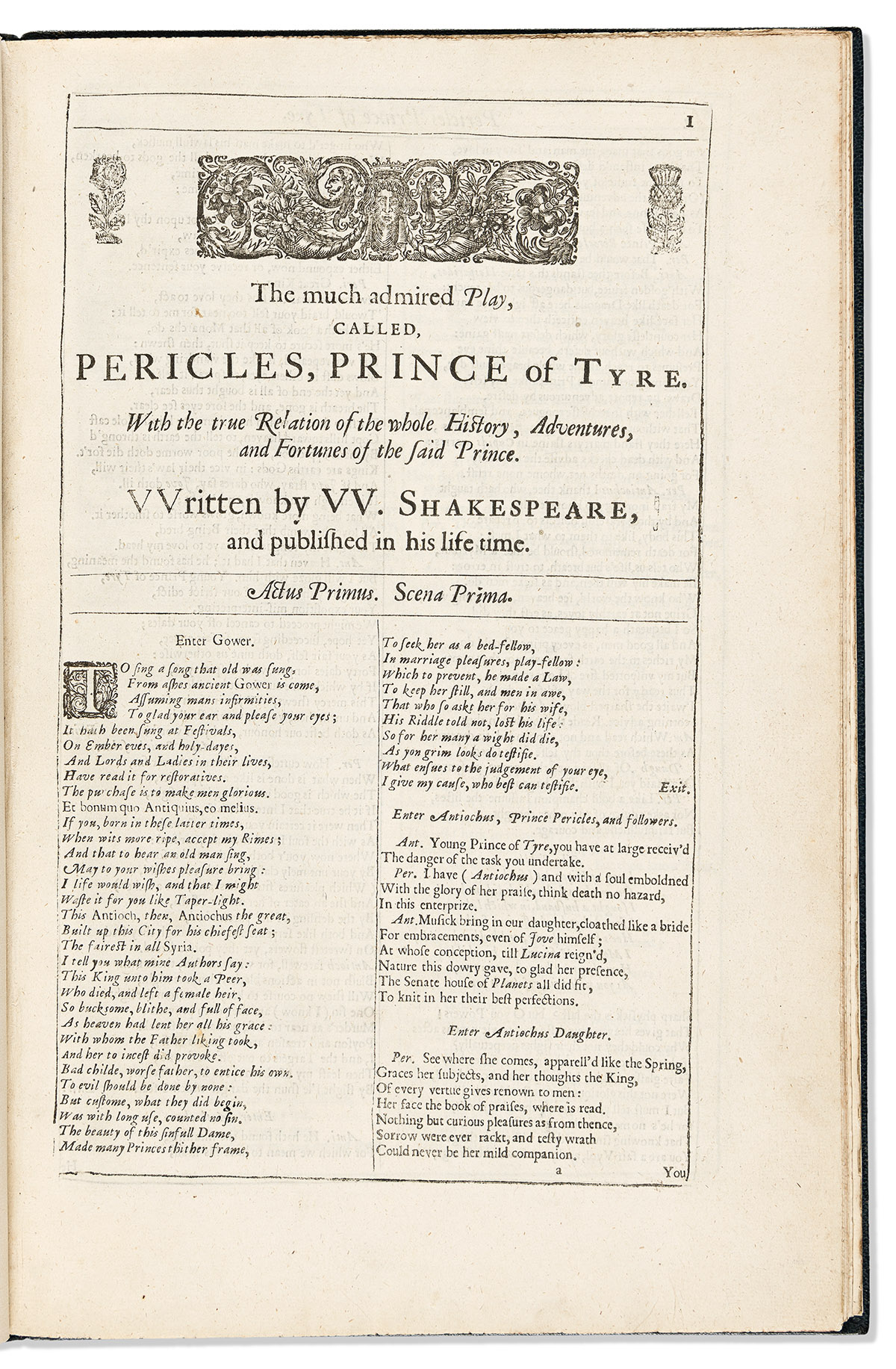 Shakespeare, William (1564-1616) The Seven Plays Added by Chetwinde to the Third Folio.